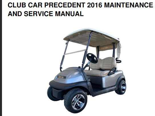 Precedent Maintenance manual